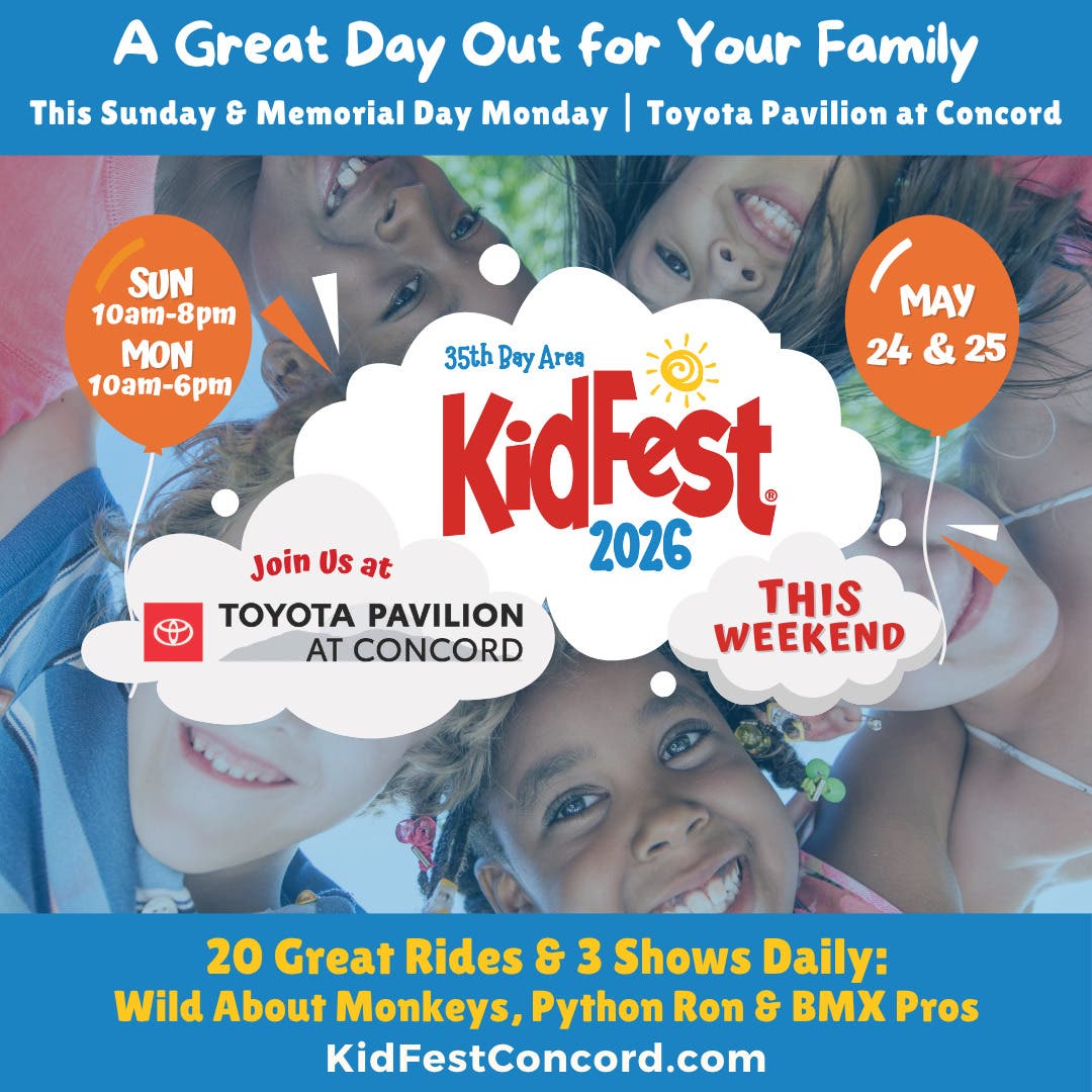 Bay Area KidFest is back at the Concord Pavilion This Sunday & Monday