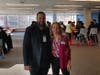 Jose Torres, business teacher at ASPIRA High School, and Carol Valentino-Barry, executor director of Mentoring Mission, welcomed seniors to the event throughout the school day.