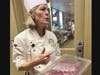 Baking Professor Nancy Carey showed Club members some examples of sugar and chocolate that were spun in their lab at COD.