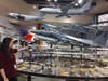 The tour began in Boeing’s James S. McDonnell Prologue Room, a museum that traces the company’s aviation and aerospace legacy.