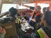 Bill Whitaker (SFOMM & LINE+ Training) took students into the cockpit to show them safety features pilots depend on.

