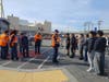 Students had a safety briefing before entering Technical Operations.