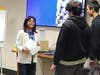 United's Senior Manager of Talent Acquisition Karen Aquino‑Chang did mock interviews with students so they could experience how job applicants are evaluated for technical roles.