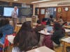 Dr. Steve C. Michael of the University of Wisconsin–Milwaukee Lubar School of Business was the mentor volunteer for the final discussion of the Peanut Butter Fantasy Case at Riverside University High School.