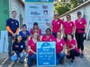 The FINFROCK team volunteering during the Habitat for Humanity Women Build
