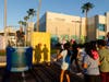 Families take turns at the dunk tank during the AutoNation Family Fun Day. 