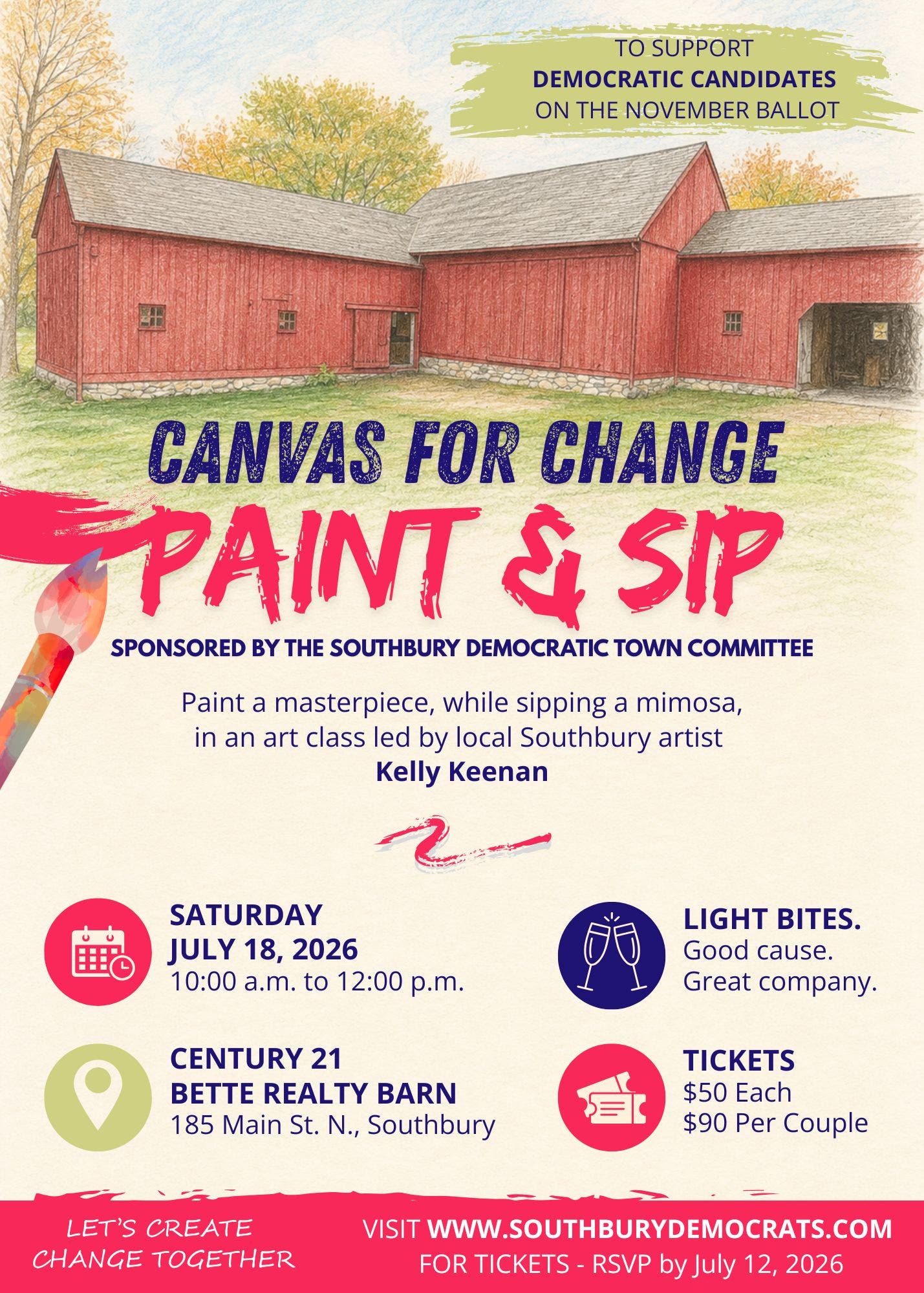 Canvas For Change Paint & Sip