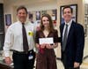 Dr. Anthony Altimari, Bridgette Garnache and Dr. Ronald Severino, CDH medical staff president