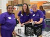 Northwestern Medicine staff volunteer at the Northern Illinois Food Bank.