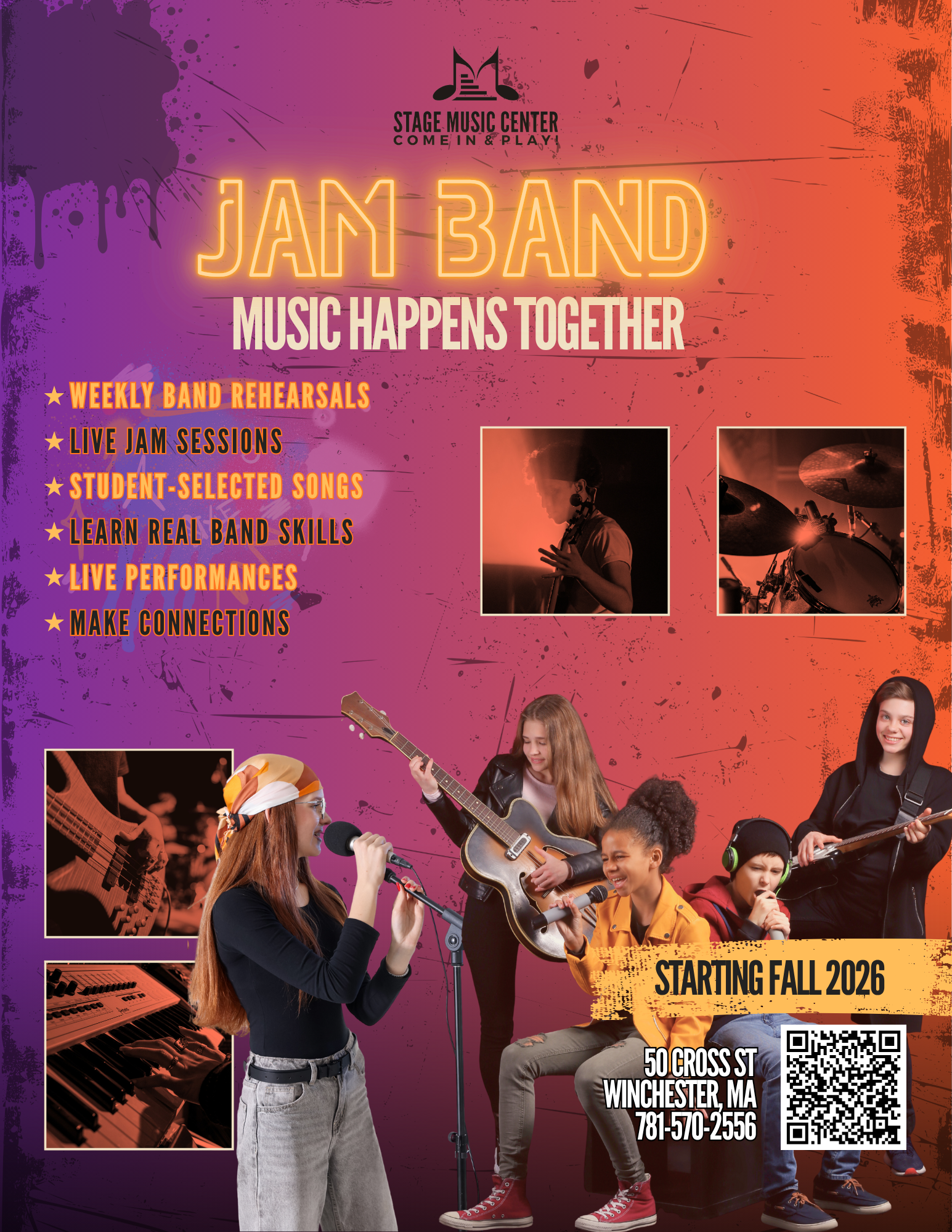 JAM BAND Band Classes for Teens and Adults