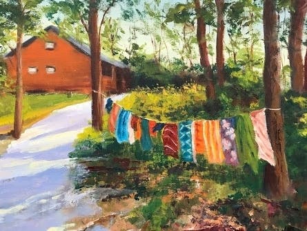 "Hale" oil painting by Maureen Obey