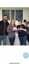Jordan Sisk, Creamery owner; Kim O'Neill, State Farm, and two Creamery employees 