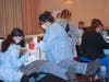 Photo is from last year's free dental and vision clinic