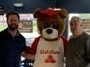 Jordan Sisk, State Farm Neighborbear Joey Martin and Kevin Molloy