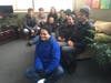 HPHS students gather at Rainbows for All Children headquarters in Evanston before a walk to Highland Park Feb. 18, 2019.