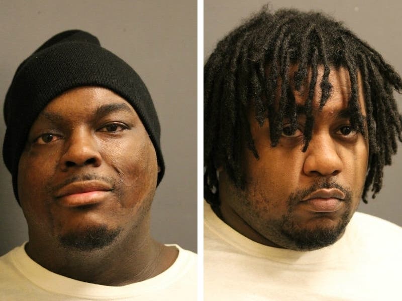 Darius Morales, left, is charged with firearm offenses while Twan Daniels, right, is accused of fleeing police.