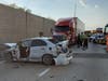 One of the five women injured in the crash was found unconscious on the eastbound lanes of Interstate 94.