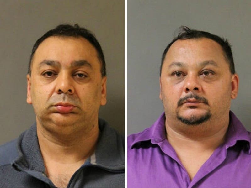 Duro Ivanov, at left, and Aco Ivanov, have been charged with residential burglary and possession of burglary tools.