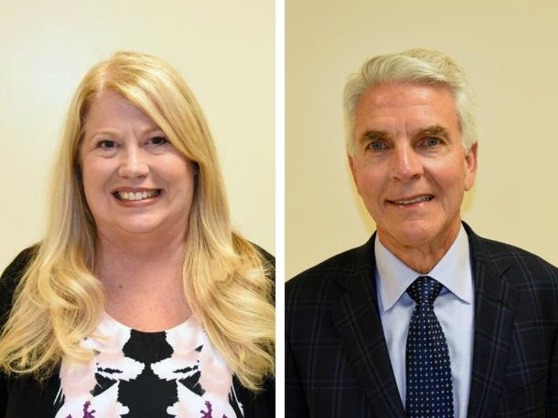 Evanston/Skokie School District 65 named Heidi Wennstrom, at left, and Phil Ehrhardt has co-interim superintendents.