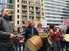 Demonstrators said they wanted to "make a lot of noise" outside Trump International Hotel and Tower on Oct. 28, 2019 in Chicago. (Joe Ward/Patch)