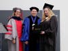 Keren Fraiman, Spertus Institute dean and chief academic officer; Dean P. Bell, Spertus Institute president and CEO; and Dina Jacobs Bauwens, of Highland Park.
