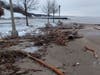 Lake Forest city workers cleared away tons of debris and repaired damage to a brick walkway after a Jan. 11, 2020, winter storm.