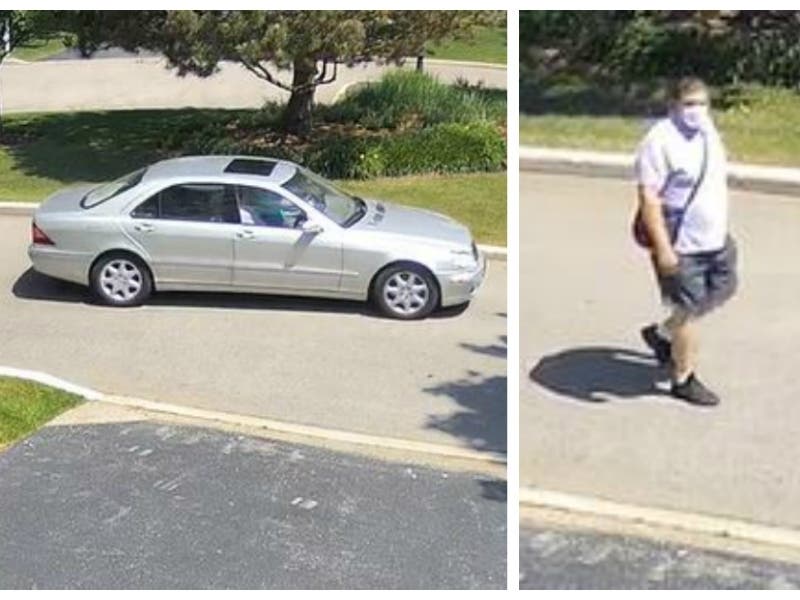 Police said these images show a suspect in a June 18 burglary and a vehicle where he had been the passenger. 