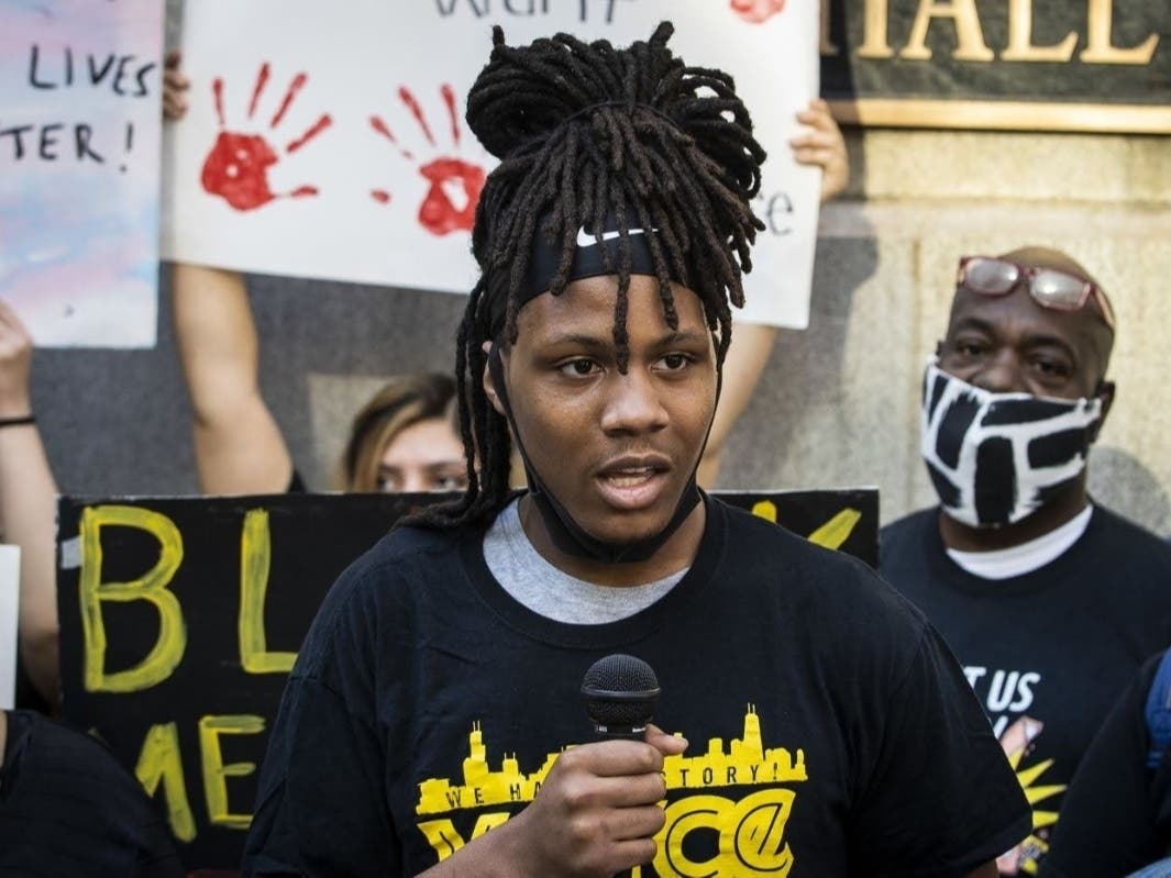 Caleb Reed, 17, was a youth leader with the organizing collaborative Voices for Youth in Chicago Education.