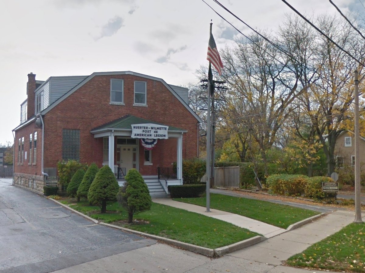 A 2017 photo shows the former headquarters of the Huerter-Wilmette Post 46 American Legion. 