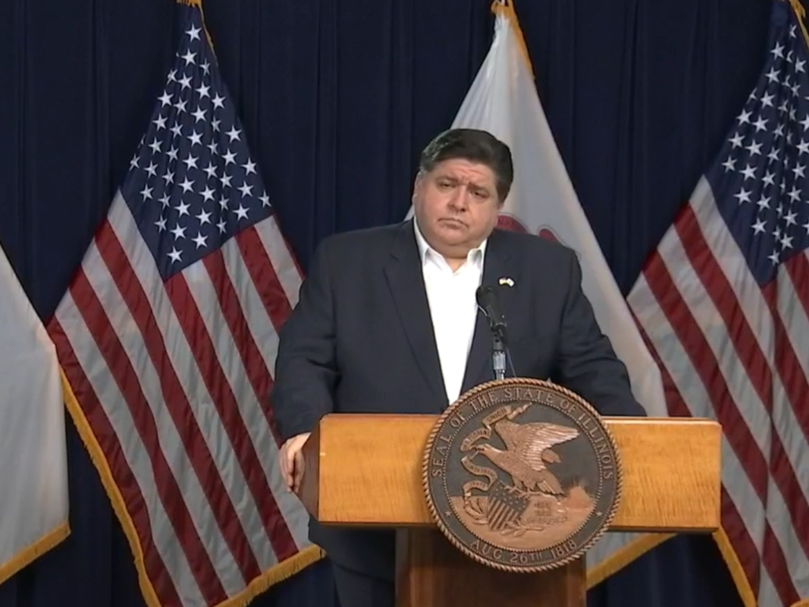 Illinois Gov. J.B. Pritzker said "far too many local governments across this state are failing to enforce any mitigation measures." 