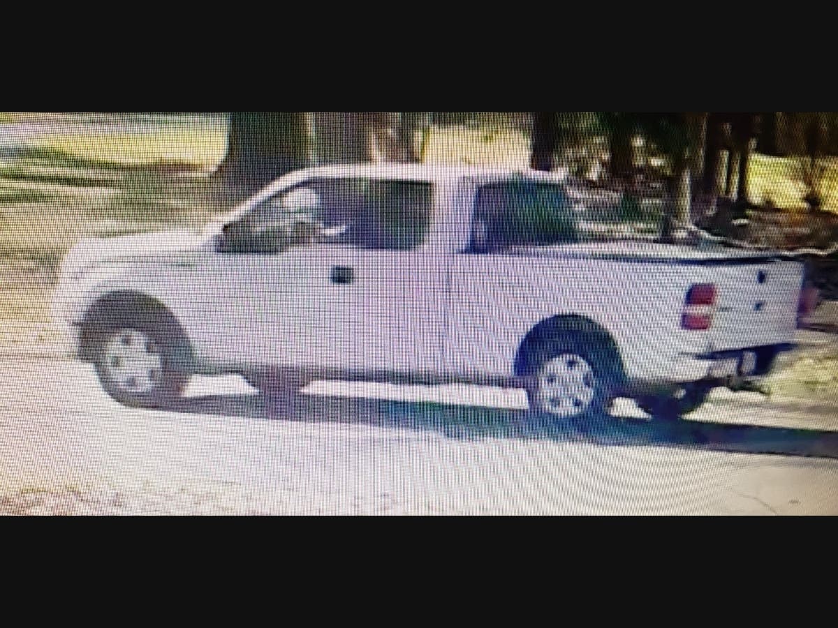 Police said a white pickup truck struck and killed a pedestrian on Mayflower Road Thursday morning.