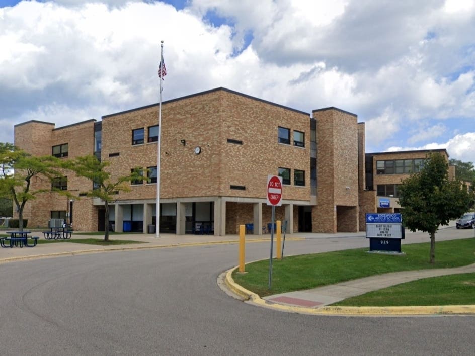 North Shore School District 112 explained Thursday's heightened increased police presence outside Edgewood Middle School.