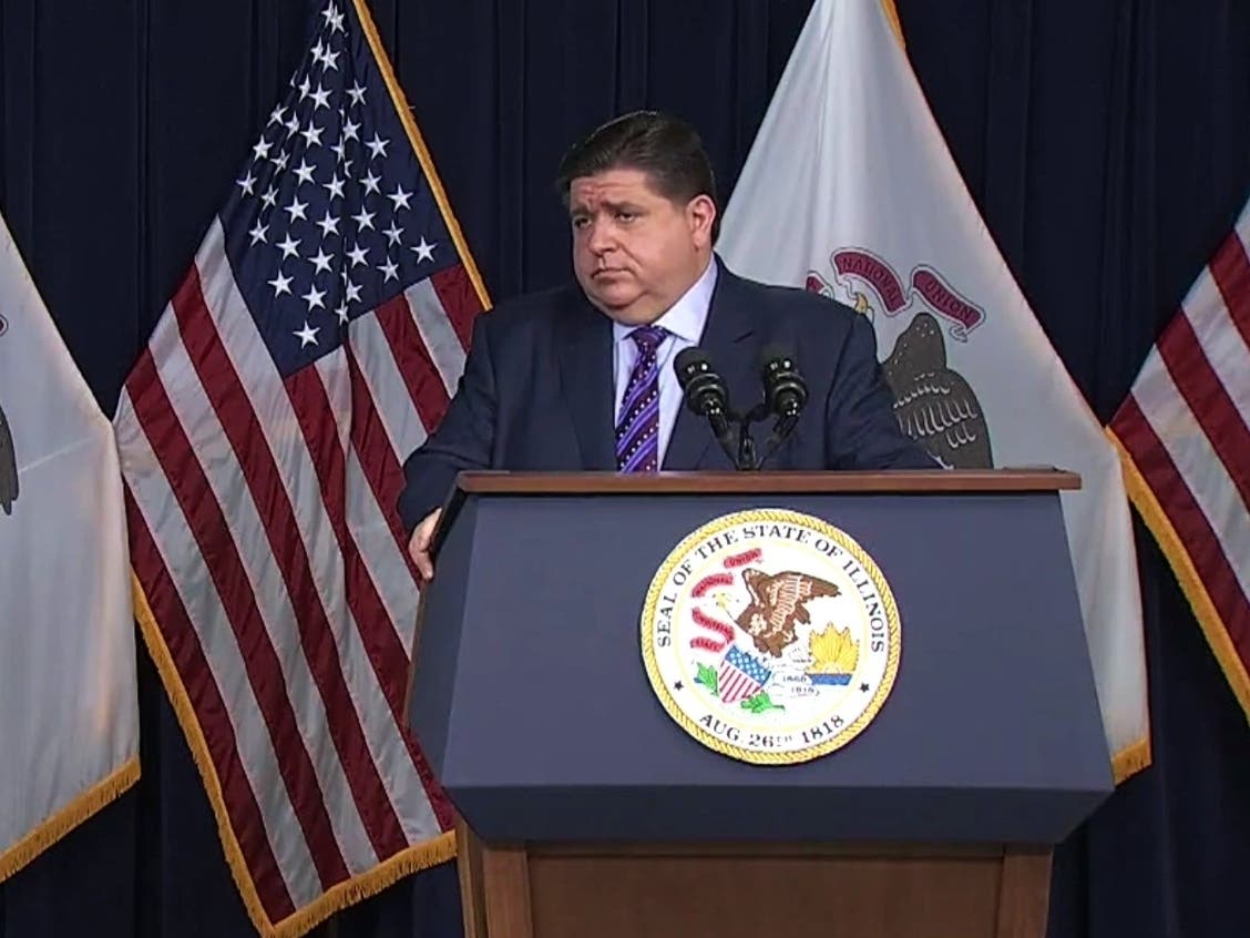 Gov. J.B. Pritzker issued a new statewide indoor mask mandate and announced a vaccination requirement for teachers and health care workers at a news conference Thursday at the Thompson Center in Chicago.
