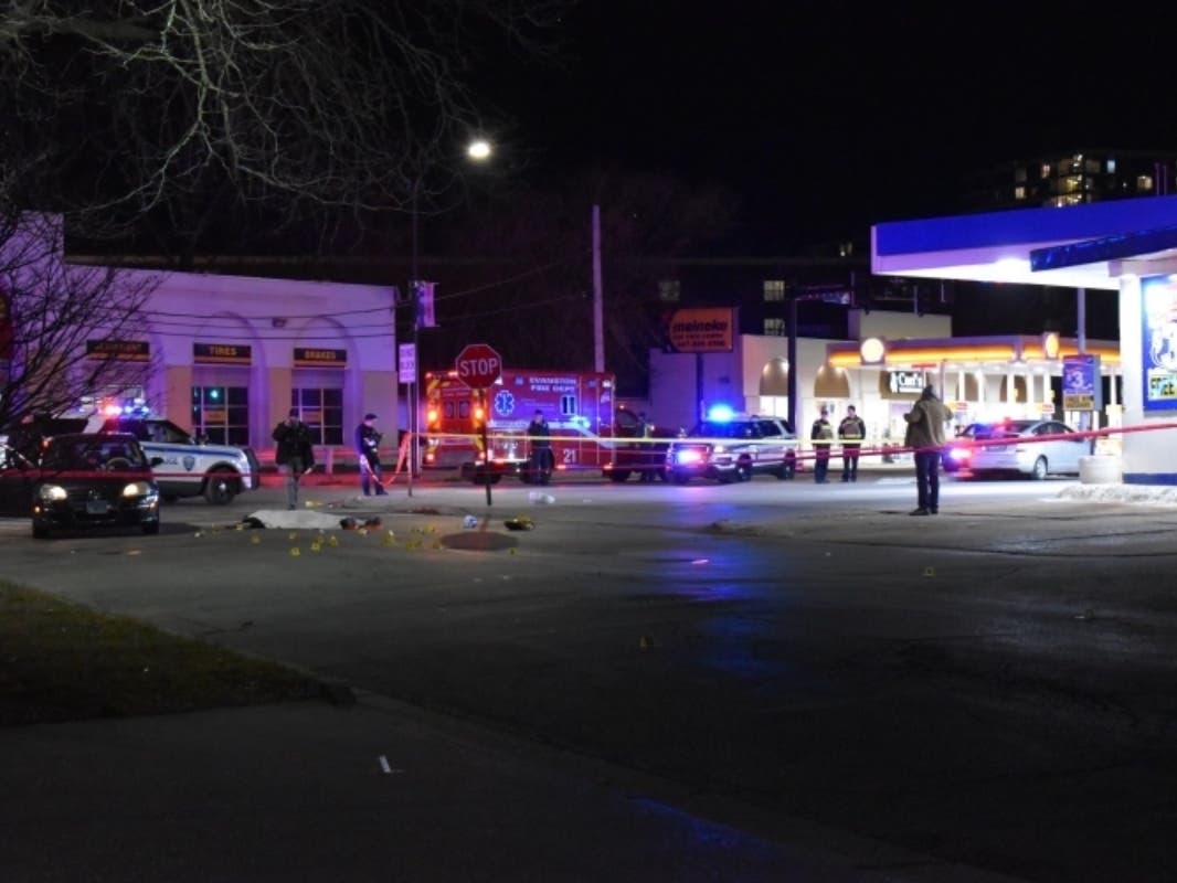 Police received multiple calls of gunfire at in the 1900 block of Green Bay Road Sunday evening.