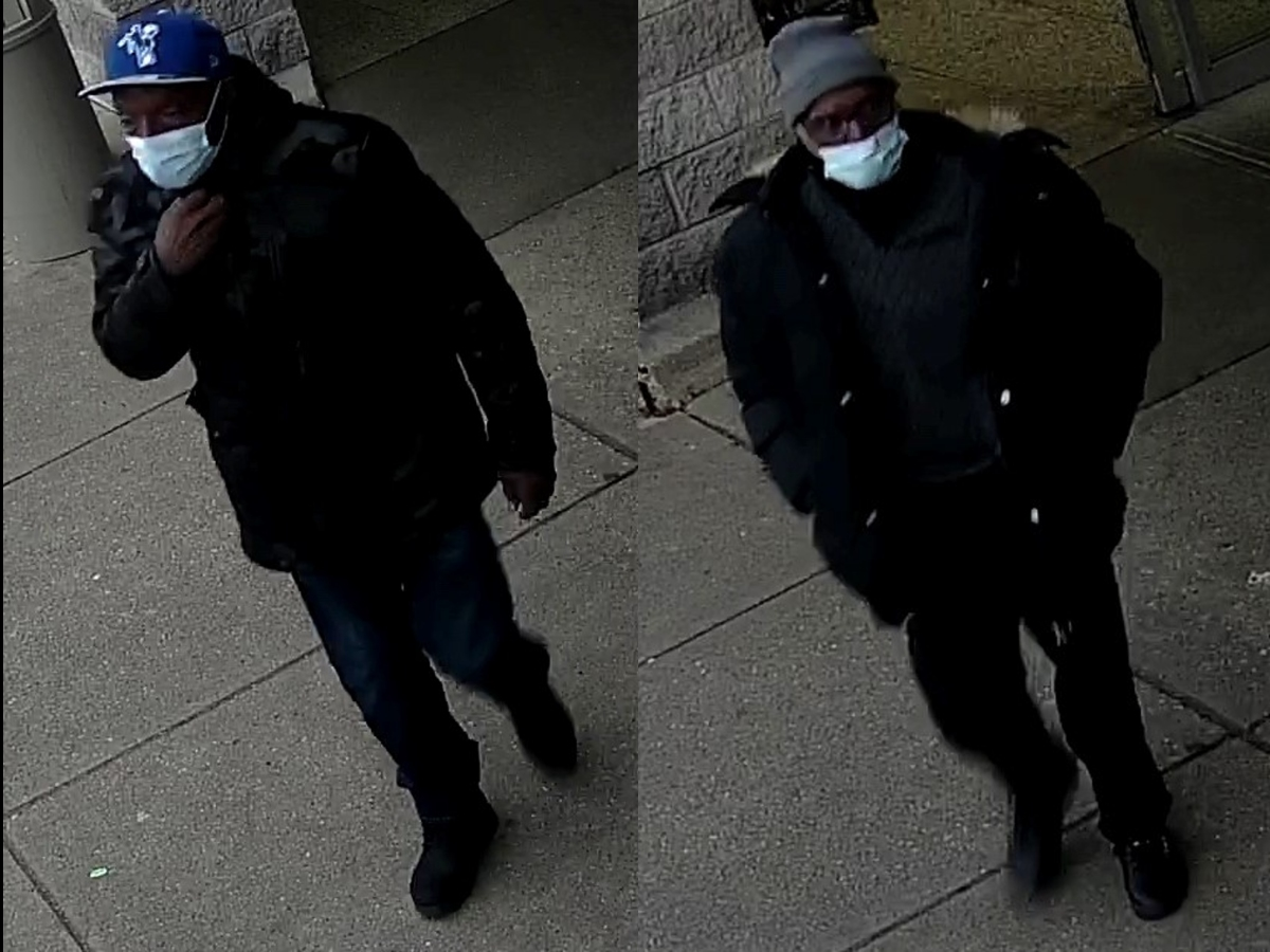 Police said images captured from security video show two men who robbed a 37-year-old Chicago woman after luring her to her in the parking lot of the Niles Walmart store. 