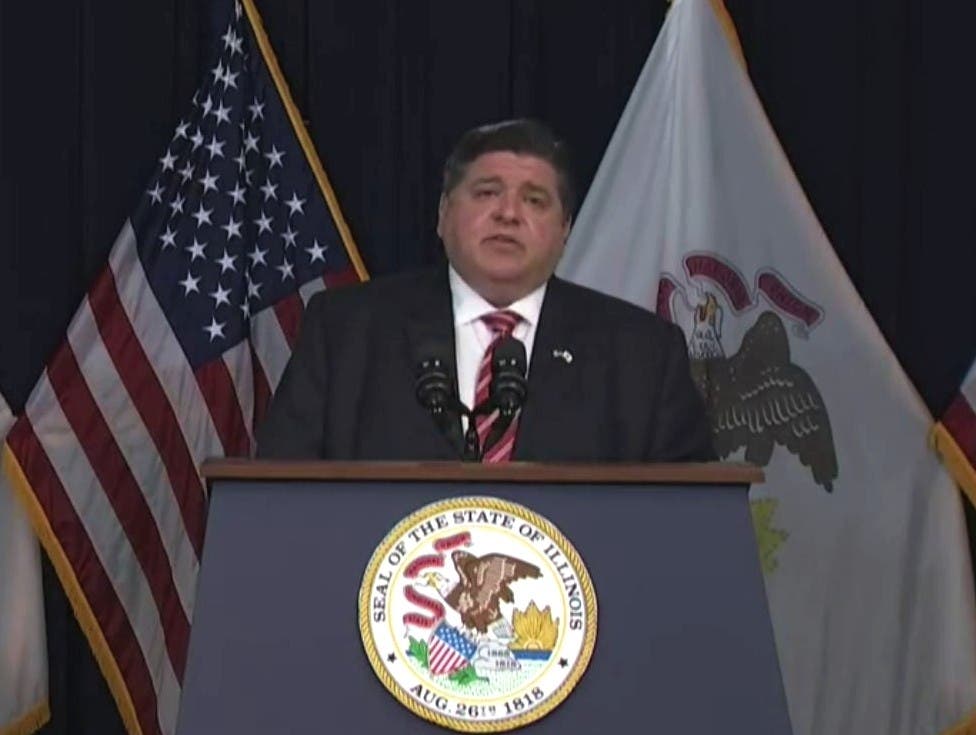 Gov. J.B. Pritzker said Monday that unvaccinated people had made the pandemic "so much worse" for health care workers. 