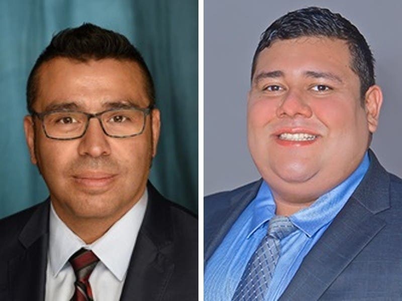 Sacramento Assistant City Manager Michael Jasso, at left, and Baltimore Deputy Chief of Staff and Deputy City Administrator Daniel Ramos, at right, have been selected as the two finalists for the job of Evanston city manager.