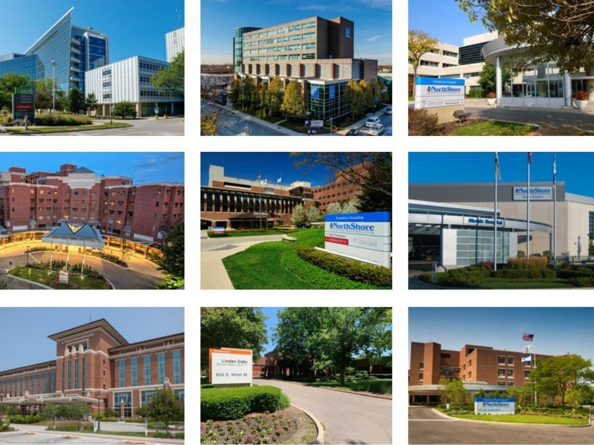Hospital officials announced the nine-hospital group formed by the combination of NorthShore and Edward-Elmhurst will eventually be rebranded with a new name.