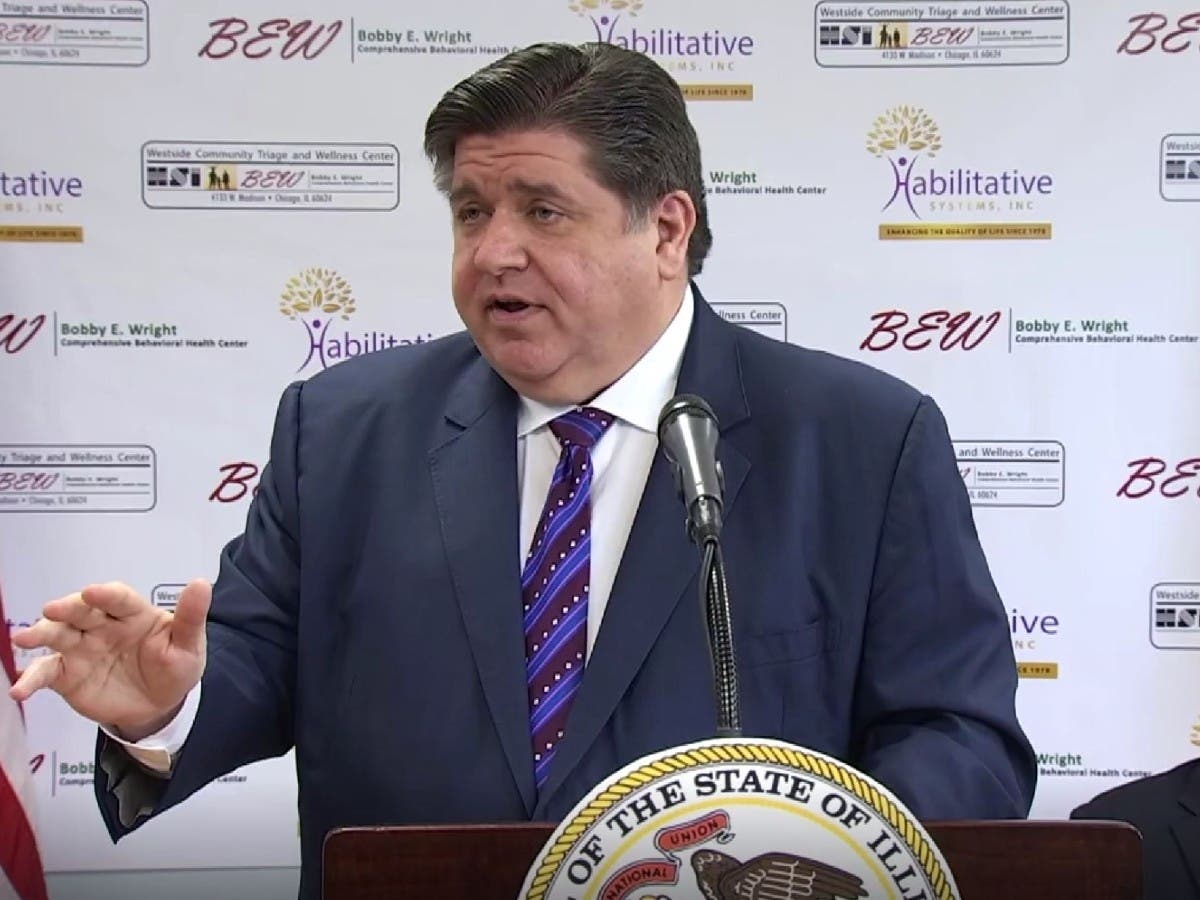At a news conference Monday on Chicago's West Side, Gov. J.B. Pritzker said the more-transmissible BA.2 omicron COVID-19 subvariant makes up an estimated one in four infections in Illinois, but it has not led to a spike in cases or hospitalizations.