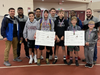Troy wrestlers and coaches at the Homer Invite, where the team received 2nd place overall