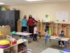 Troy 30-C preschool teacher Laura Flynn and Director of Early Childhood Education Pamela Maxey in one of the district’s new preschool classrooms, developed from remodeled space at Troy Cronin Elementary School.