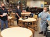 Troy custodians Mike Bloch, Laurie Harrison and Arjohn Servande keeping Troy Heritage Trail ElementarySchool sanitized during the Covid-19 pandemic.