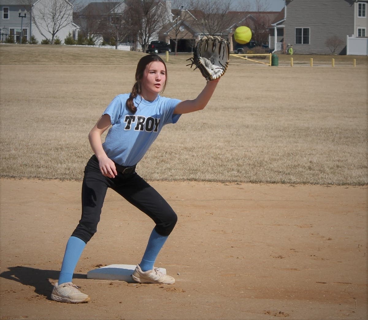 Olivia Boyd is one of the Troy 30-C student athletes who is finding ways to practice her sport during this Covid-19 year.