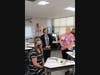 From left, Troy Shorewood Elementary School teacher Michelle McCabe, Principal Sherri Blanchette and Assistant Principal Danielle Wegner in one of the school's upgraded classrooms. New technology boards, LED lighting and flooring were some of the upgrades