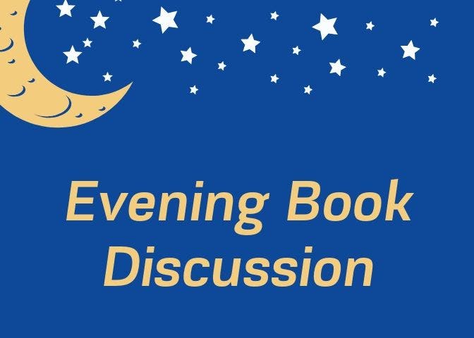 Evening Book Discussion Group with Author Visit