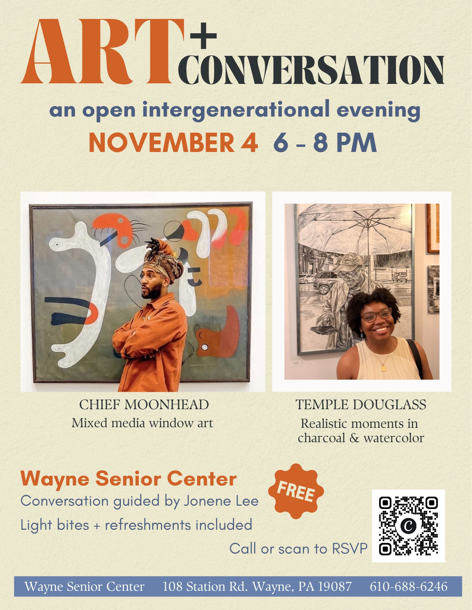 Art + Conversation : an open intergenerational evening
