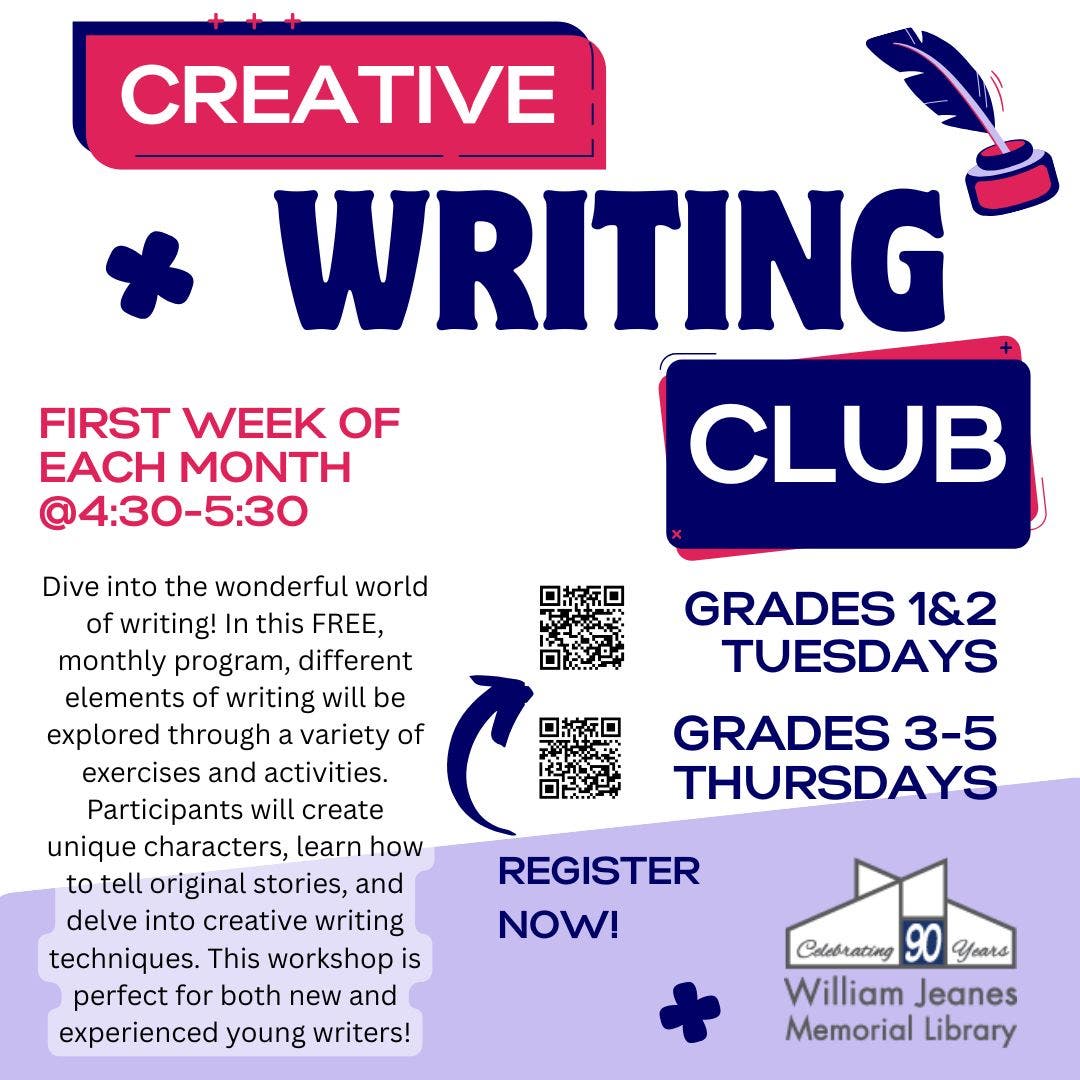 Creative Writing Club (Gr. 3-5)