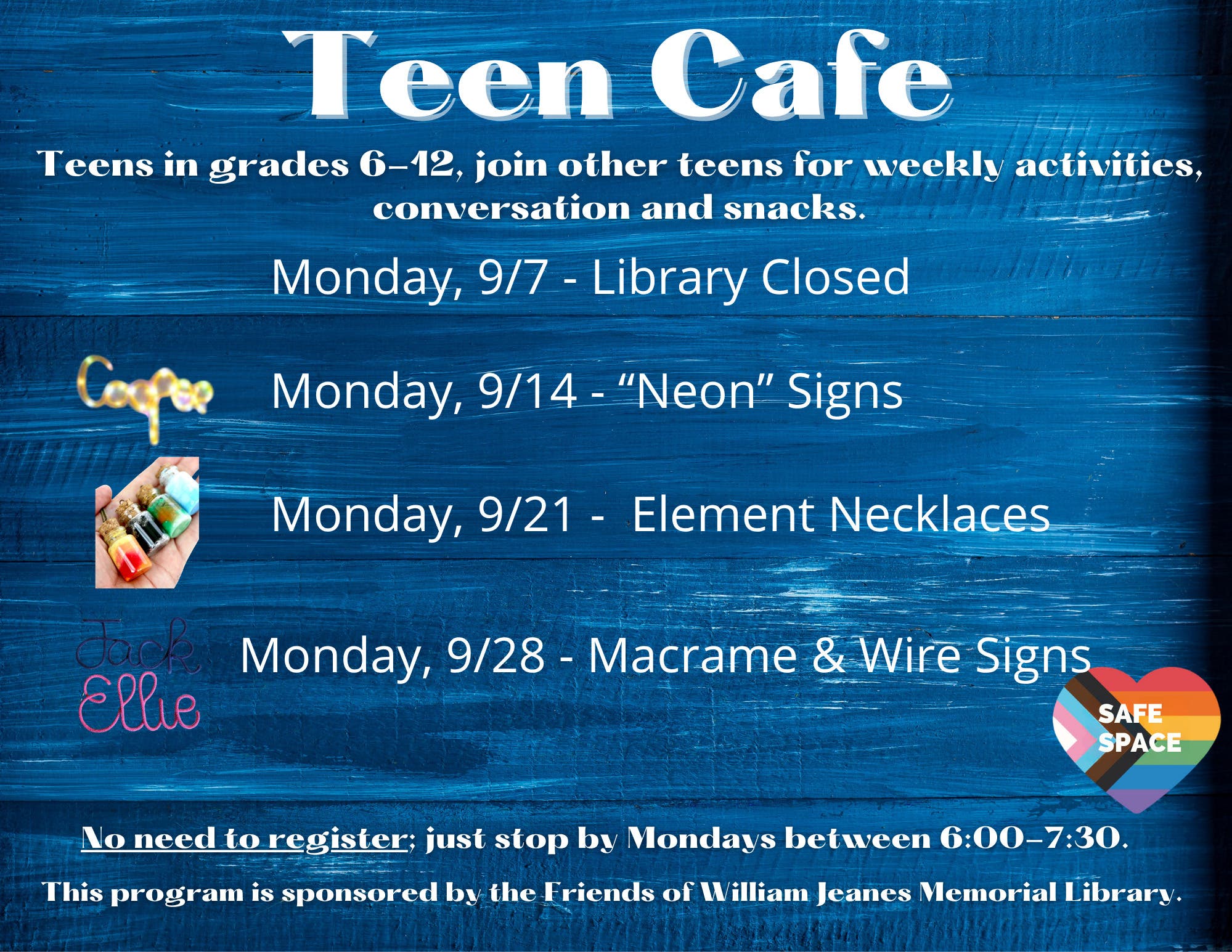 Teen Cafe - "Neon" Signs