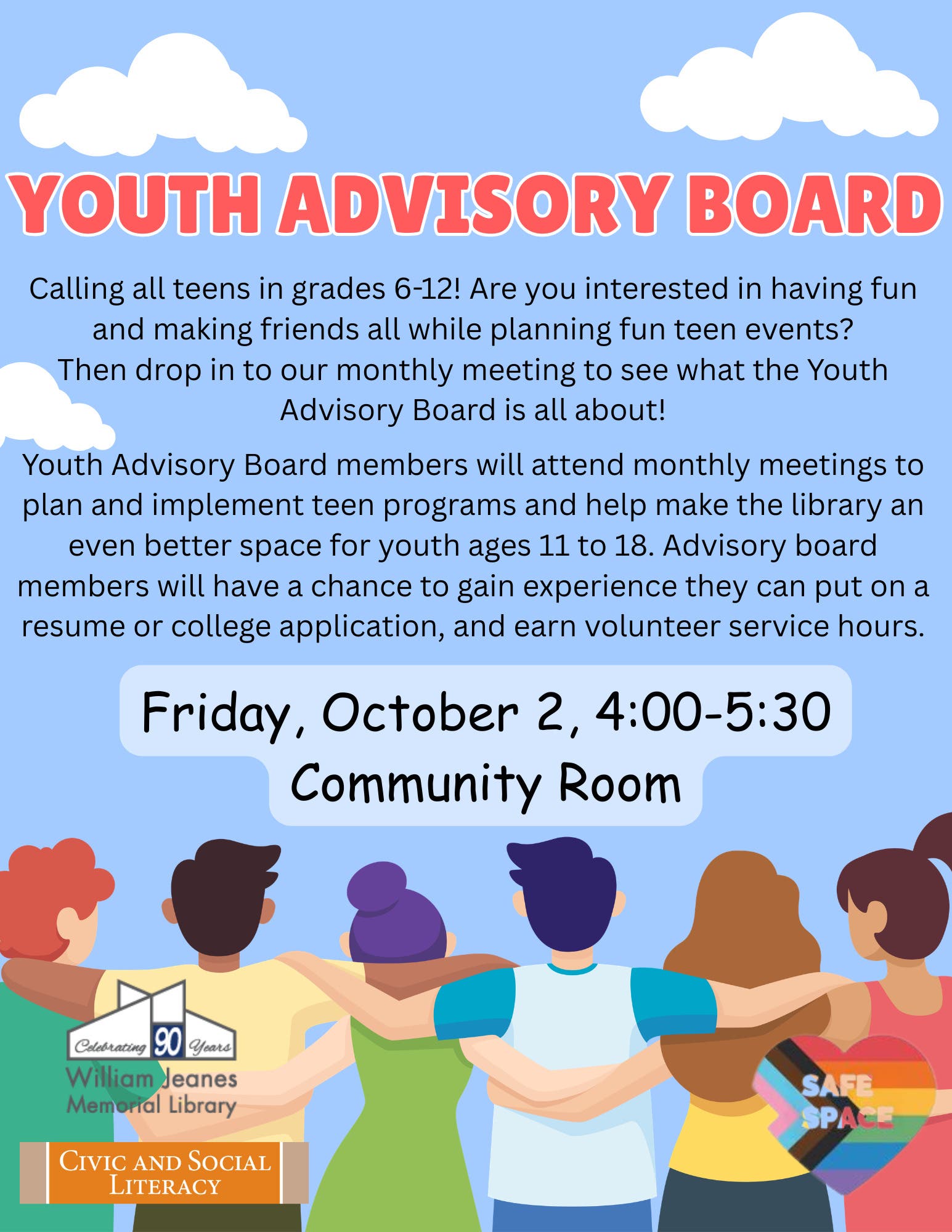 Youth Advisory Board Monthly Meeting