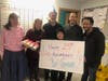Ron Gangwer (center) celebrates his 25th anniversary at WIHS with co-workers (left to right) Katherine Burchard, Robin Hansen, Teresa Daly, Matt Harper, and Tirrell Watson.